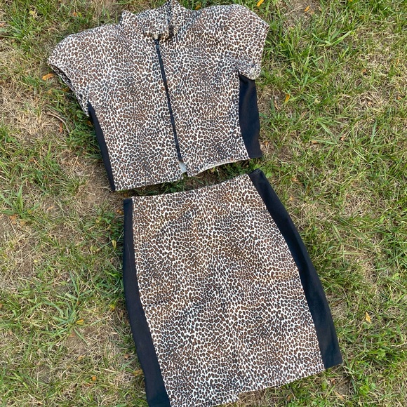 80’s All that Jazz Leopard Sporty Set - Picture 1 of 5